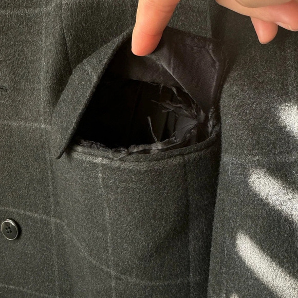 Zara  Checked Chester coat - Picture 7 of 7